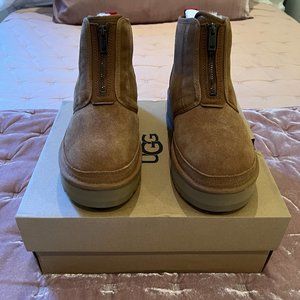 New in Box UGG Women’s Neumel Platform Zip Boots  Size 10 in Chestnut